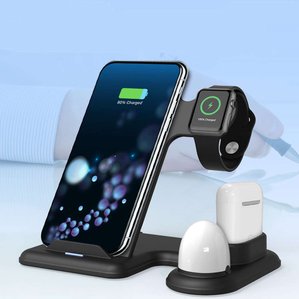 4 in 1 Wireless Charger Fast Charging Station With Night Light