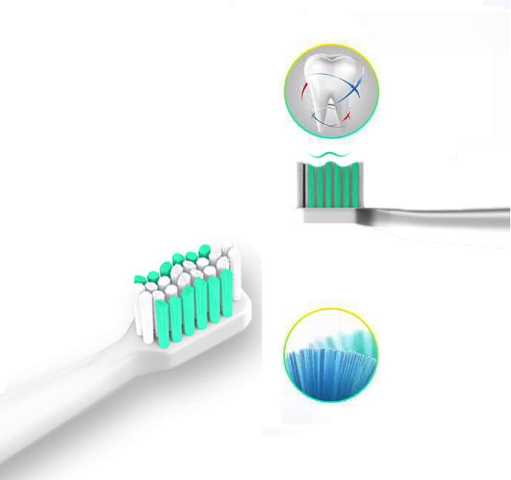 Rechargeable Ultrasonic Sonic Electric Toothbrush-White