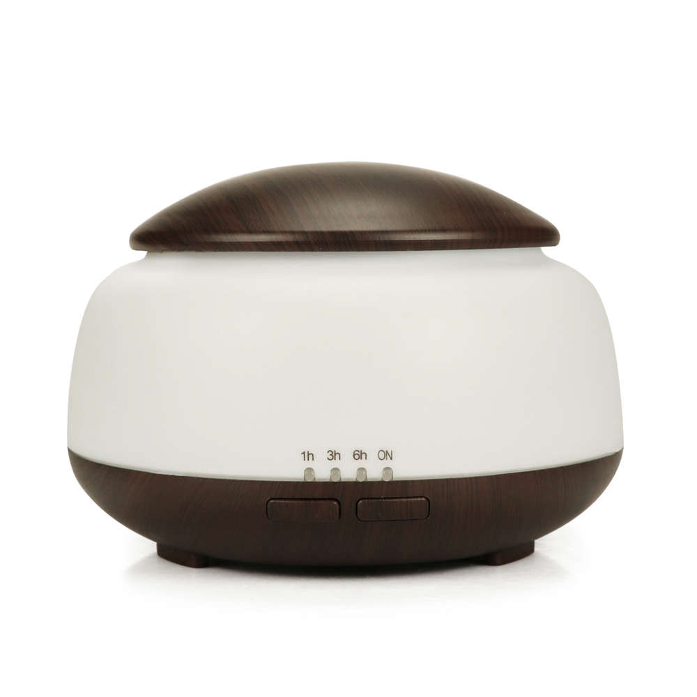 300ML Essential Oil Diffuser Ultrasonic Air Humidifier-Dark Wooden