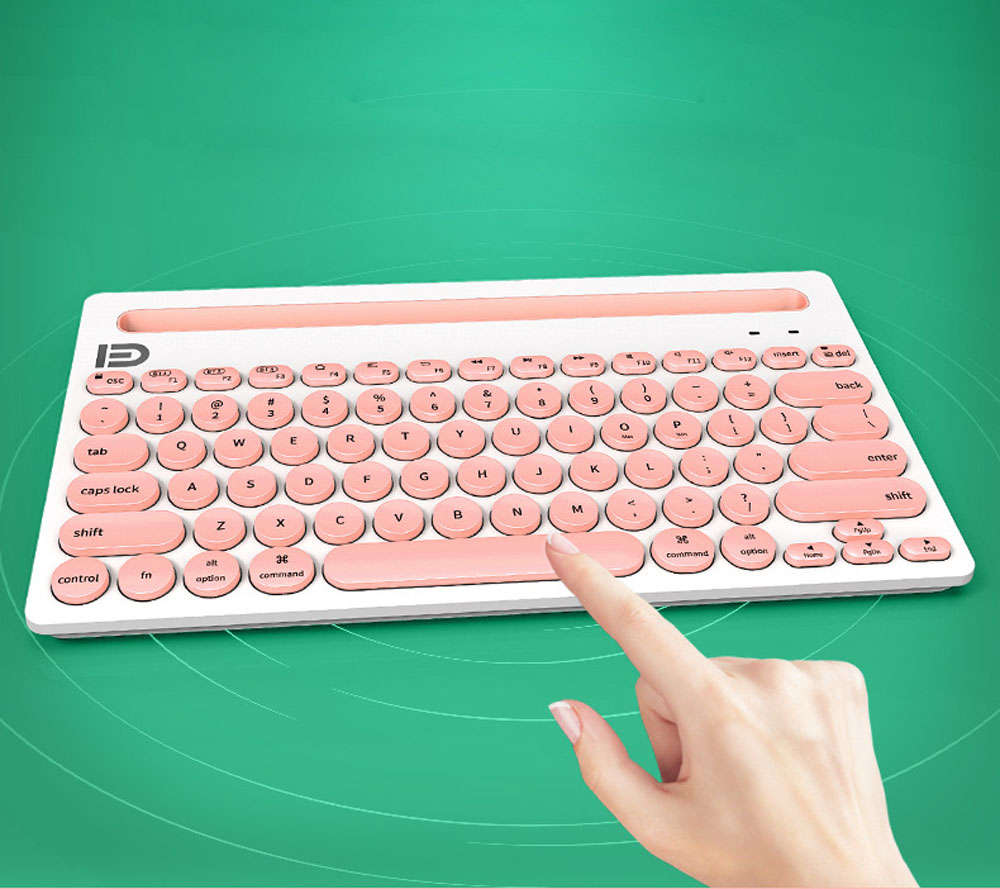 3 Channels Universal Wireless Bluetooth Keyboard Slim For Tablets Phone