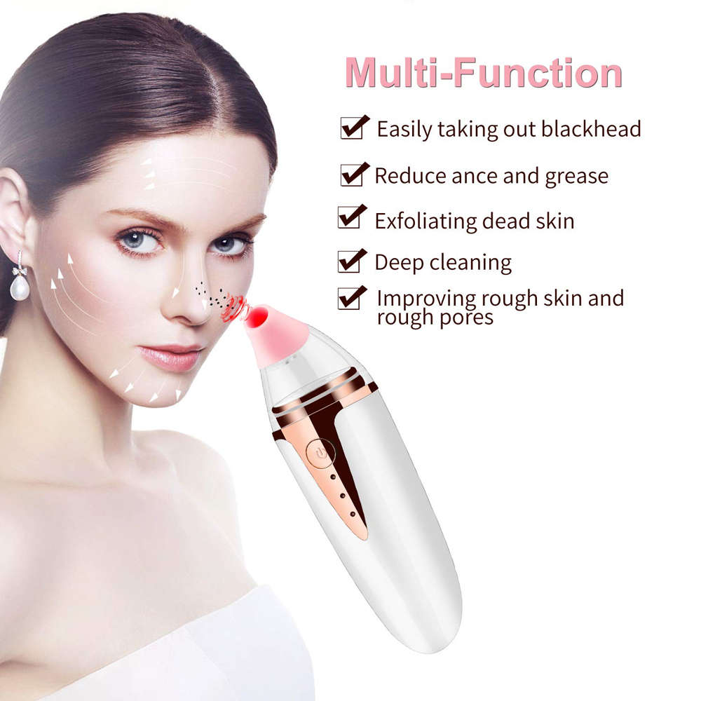 Rechargeable Blackhead Remover Vacuum Electric Facial Pore Cleaner