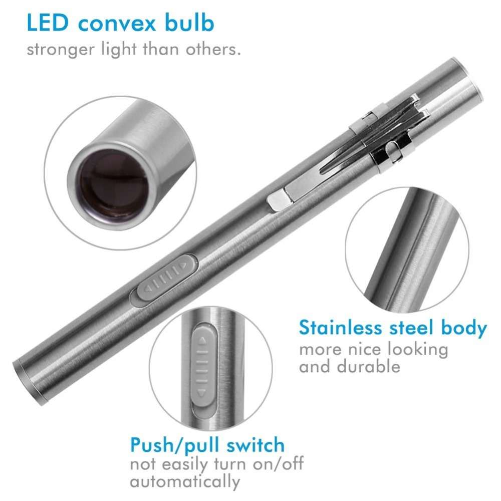 Handy USB Rechargeable Mini Nursing Flashlight LED Pen Light