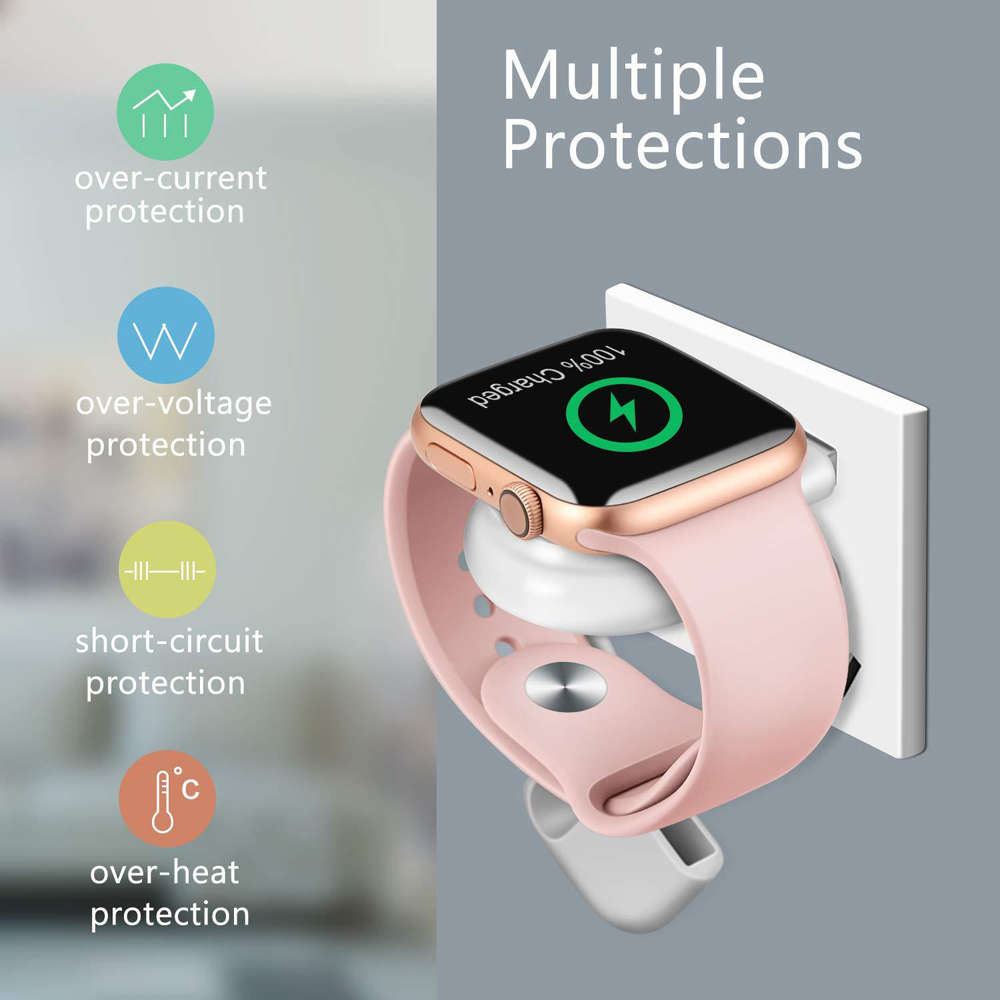 Travel Portable USB Magnetic Wireless Charger For Apple Watch iWatch