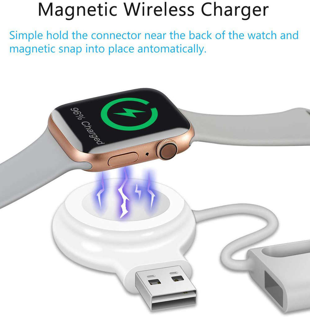 Travel Portable USB Magnetic Wireless Charger For Apple Watch iWatch