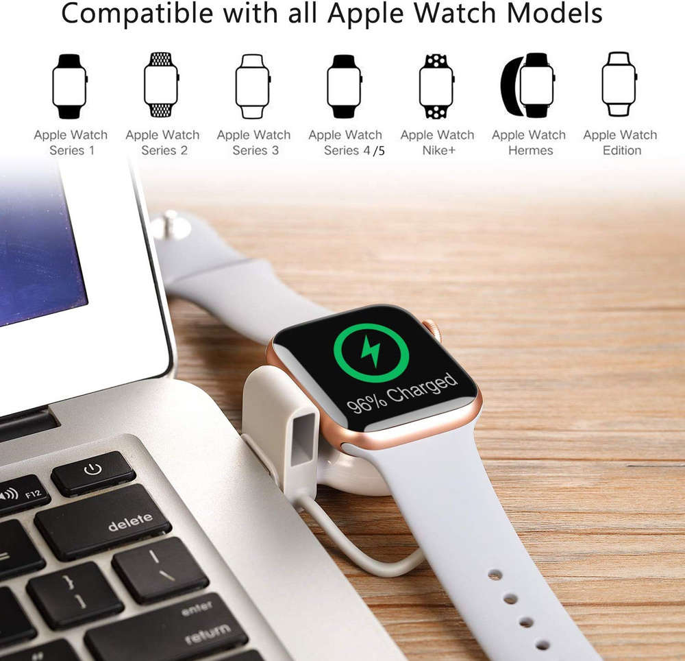 Travel Portable USB Magnetic Wireless Charger For Apple Watch iWatch