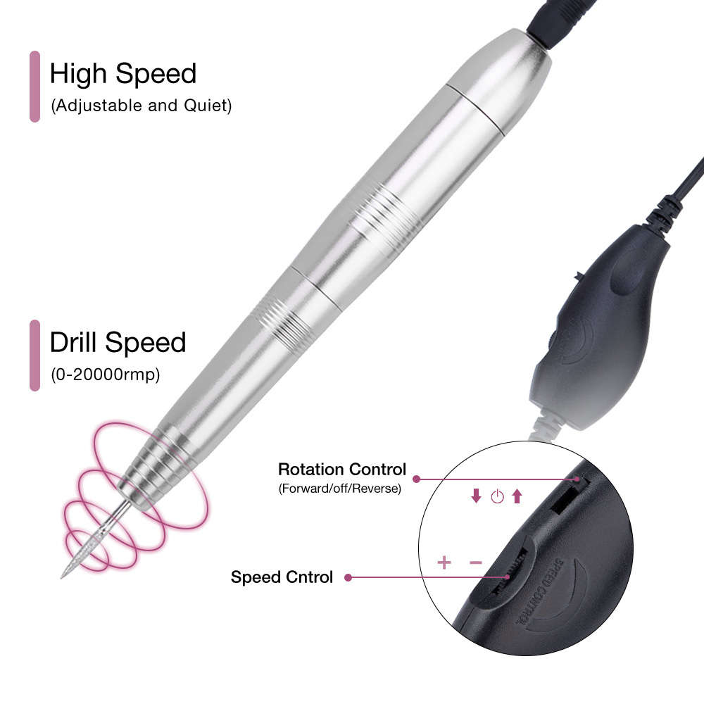 USB Portable Electric Nail Drill Pen Manicure Machine Set