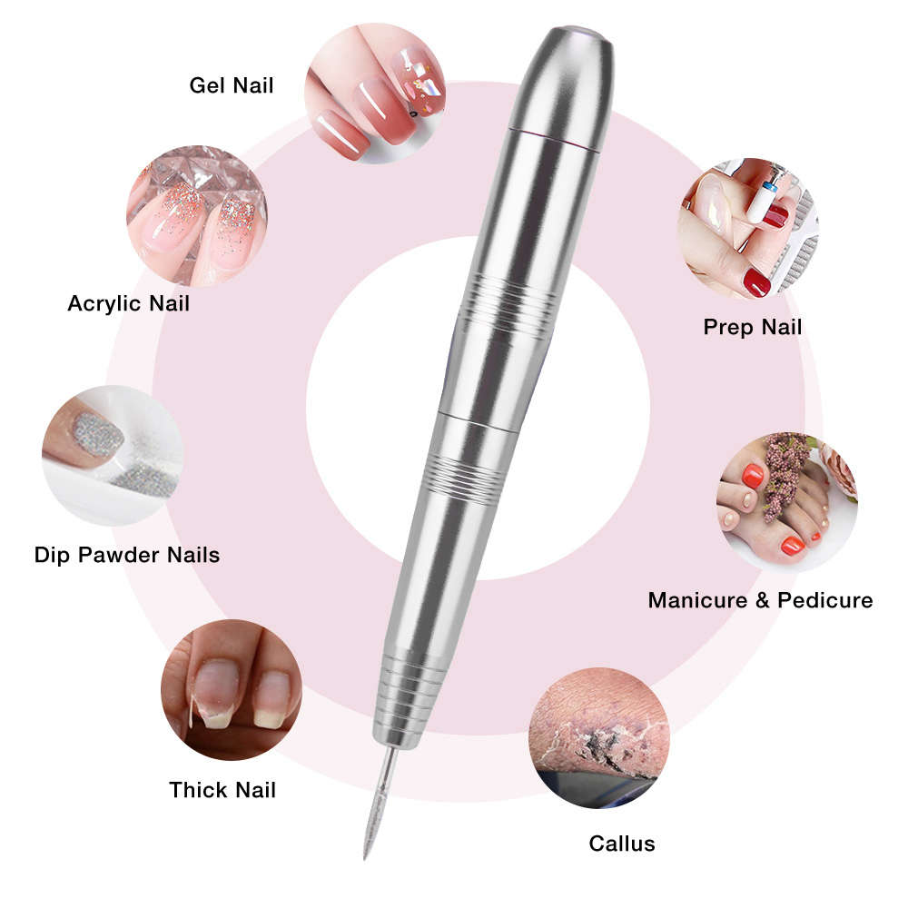 USB Portable Electric Nail Drill Pen Manicure Machine Set
