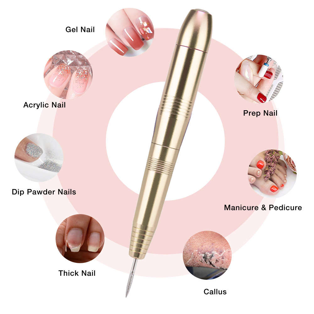 USB Portable Electric Nail Drill Pen Manicure Machine Set