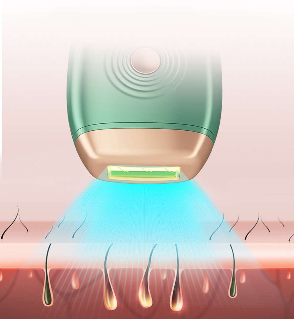 500000 Flash Permanent Laser Epilator IPL Hair Removal Machine-Green