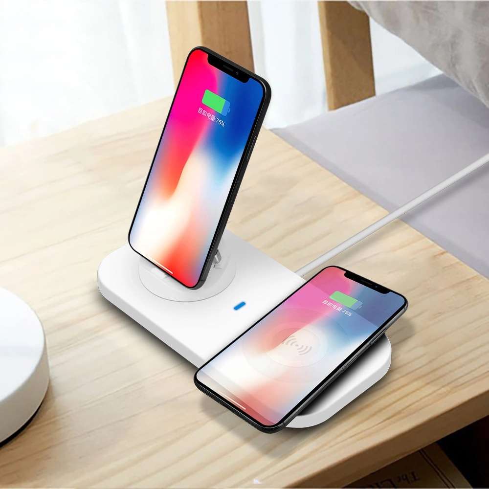 QI Wireless Charger Fast Charging Stand Dock For Cell Phone