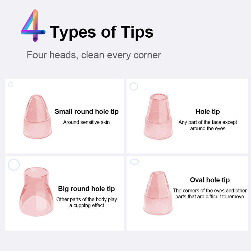 Hot Compress Electric Facial Pore Cleaner Blackhead Remover Machine