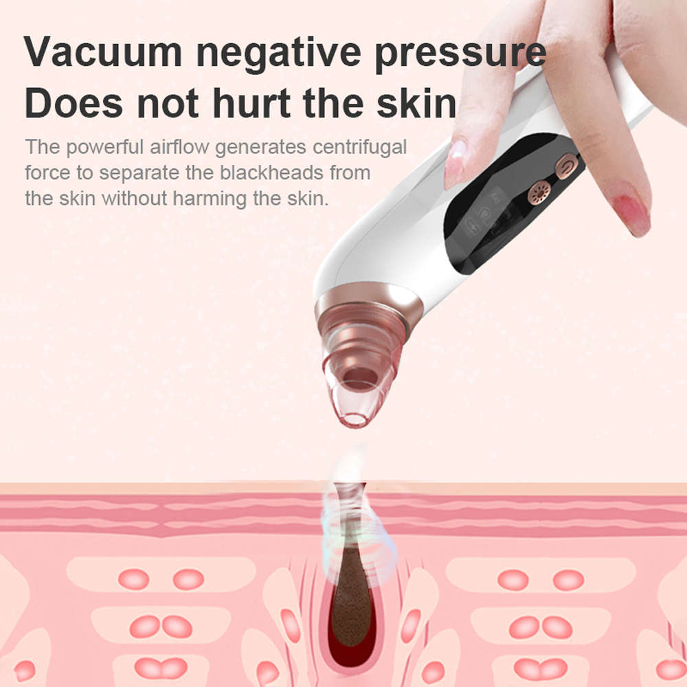 Hot Compress Electric Facial Pore Cleaner Blackhead Remover Machine