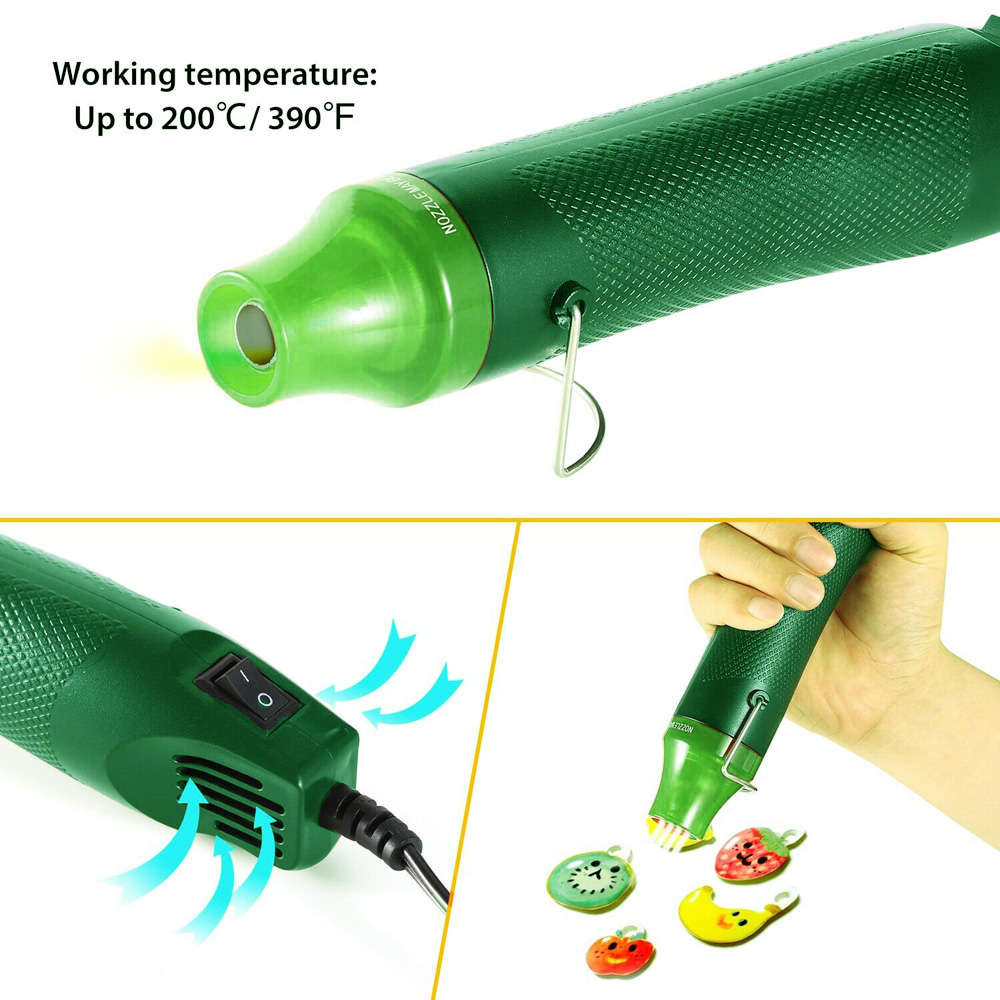 300W DIY Using Heat Air Gun Electric Heater Temperature Gun