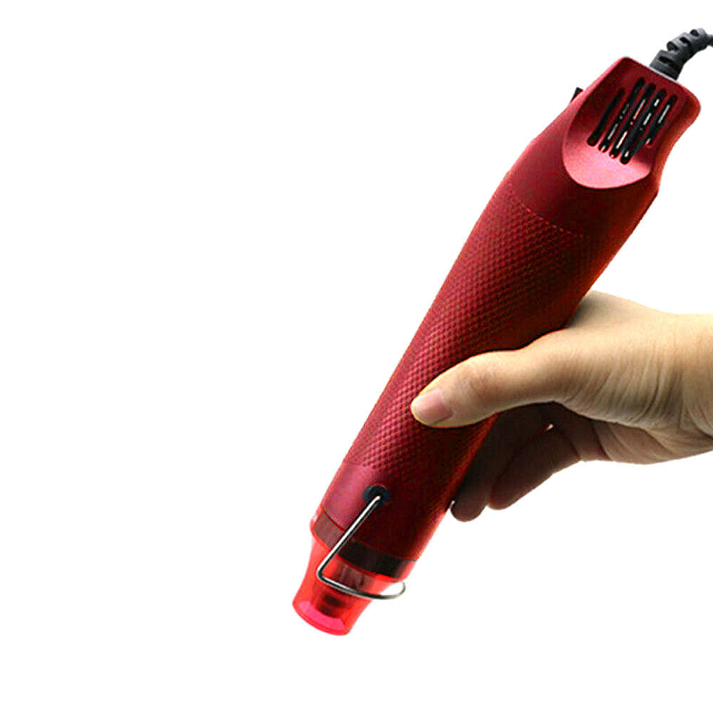 300W DIY Using Heat Air Gun Electric Heater Temperature Gun-Red