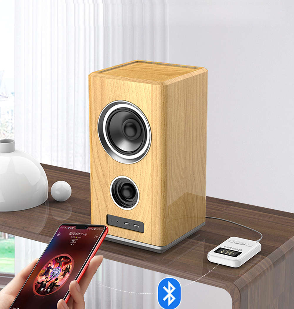 Bluetooth 5.0 Receiver Transmitter Wireless Music Adapter For PC Car-White