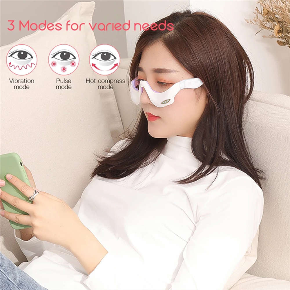 Electric Vibration Warm Compress Eye Massager