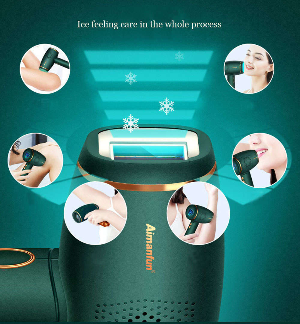 Laser Hair Removal IPL Painless ICE Feeling Sliding Epilator
