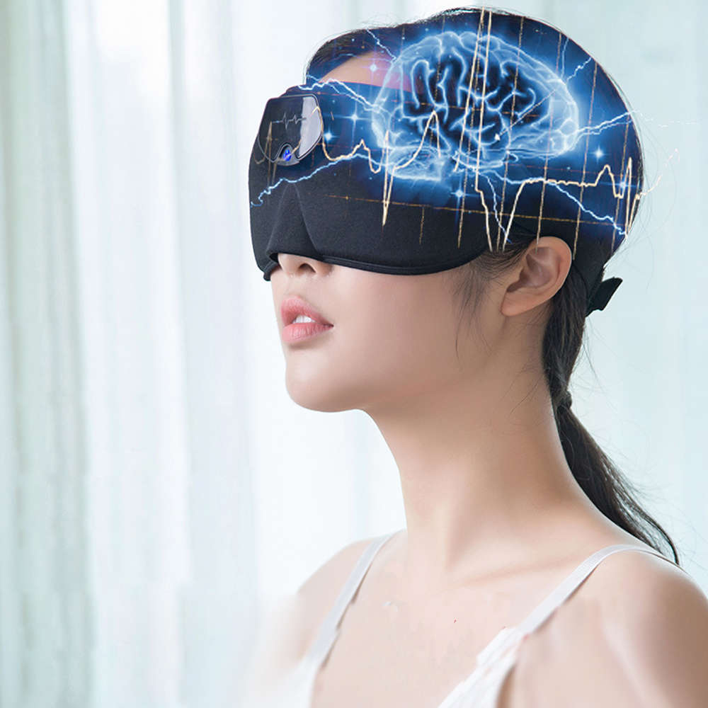 3D Eye Mask Smart Head Massager Charging Pulse Massage Sleep Mask