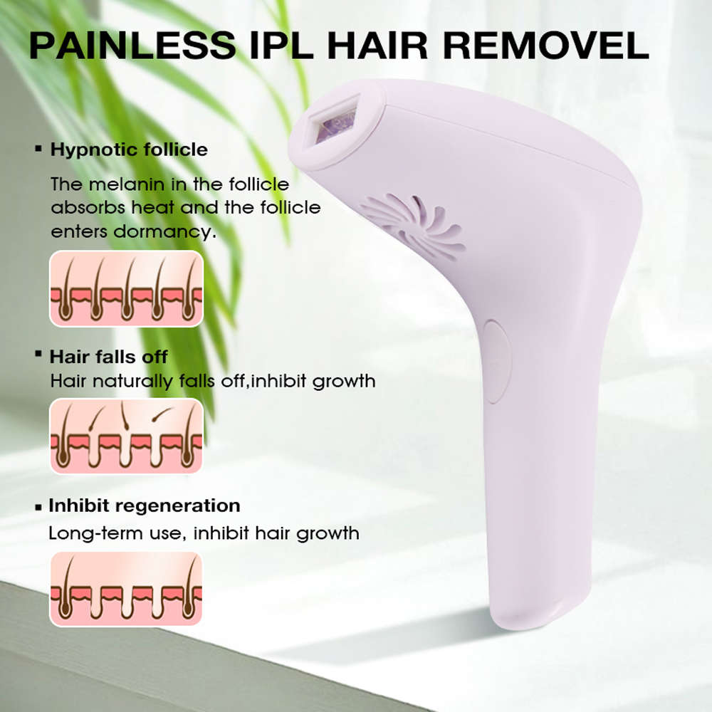900000 flashes Laser Permanent IPL Photoepilator Hair Epilator - White