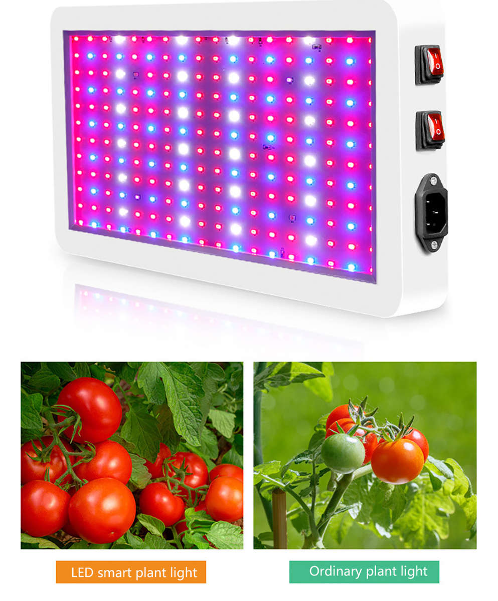 Double Switch Dessign Full Spectrum LED Grow Light For Plants Growth