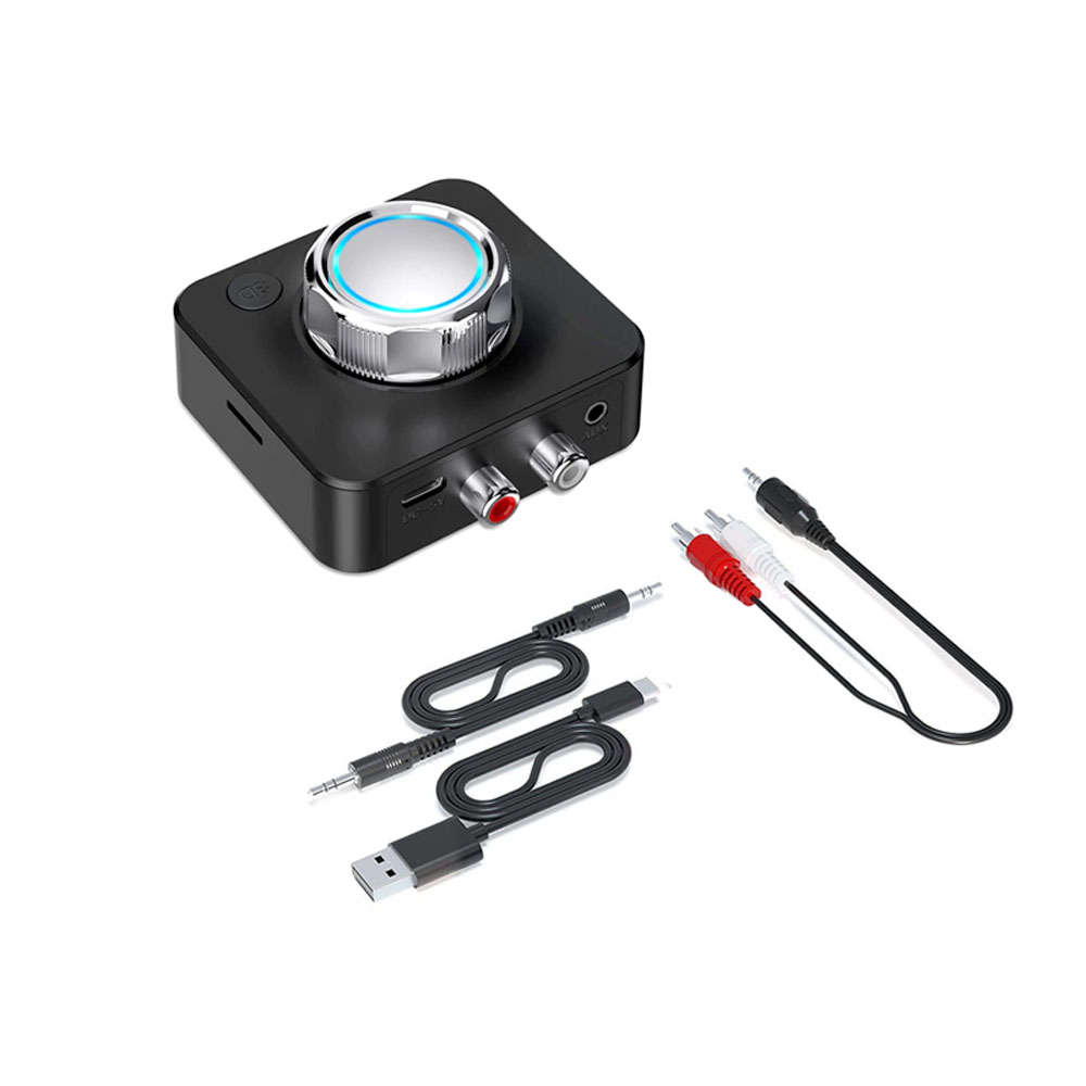 Bluetooth 5.0 Receiver 3D Stereo TF Card  AUX Jack Wireless Adapter