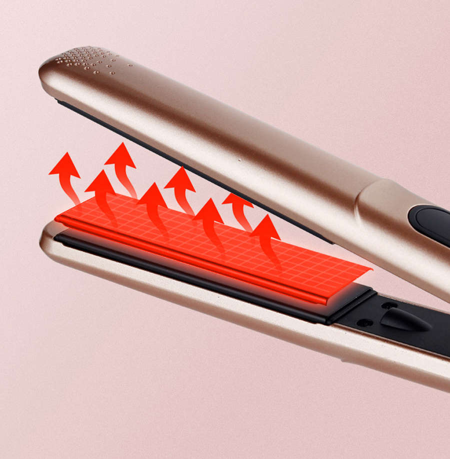 2 in 1 LCD Display Ceramic Hair Straightener Curling Iron