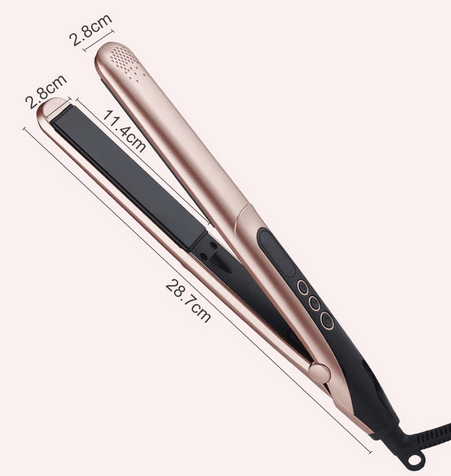 2 in 1 LCD Display Ceramic Hair Straightener Curling Iron