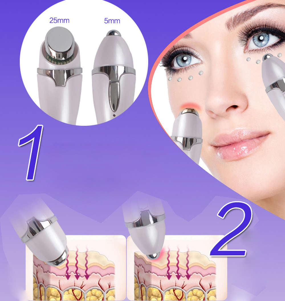 Blue Red Light Therapy Vibrative Treatment Face Acne Removal Pen