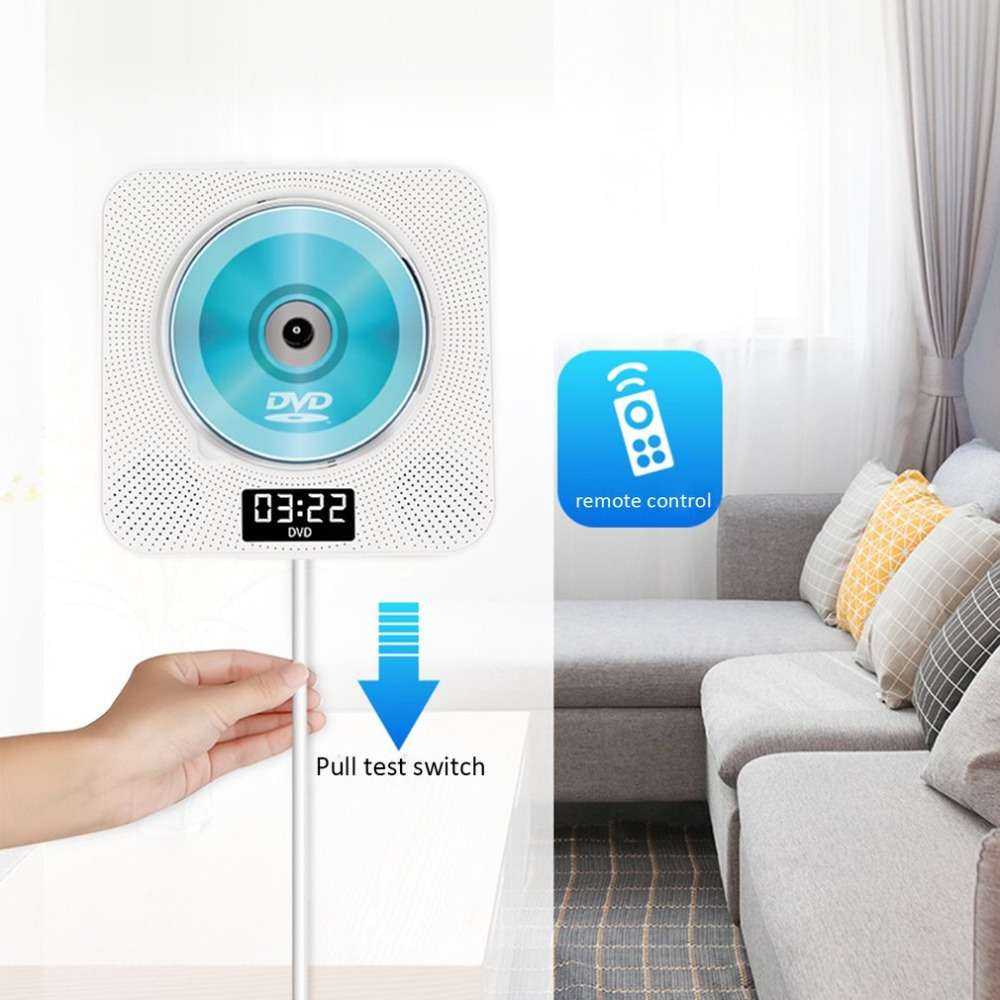 Wall Mounted Bluetooth CD Player LED Display Multifunction HDMI DVD Player