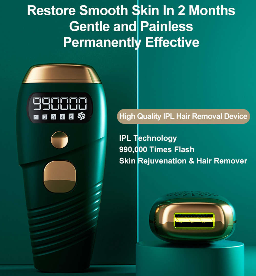 LCD Display IPL Laser Hair Epilator Permanent Hair Removal Machine