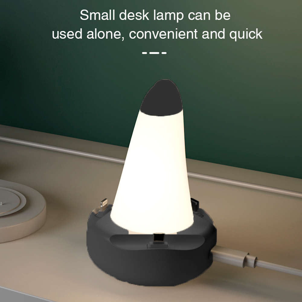 10W Qi Fast Wireless Charger Dock Station With LED Table Lamp