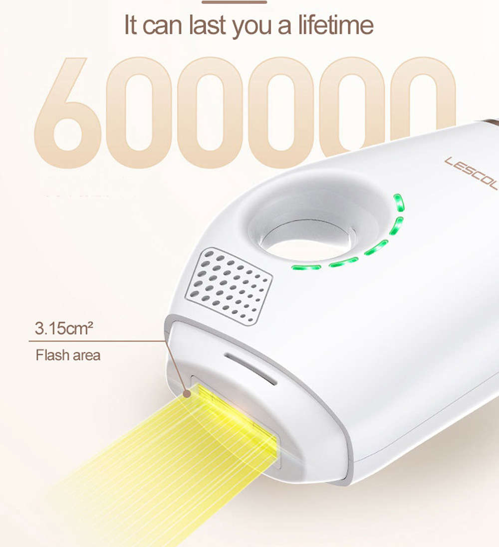 600000 Flash Home Permanent Painless Laser IPL Epilator
