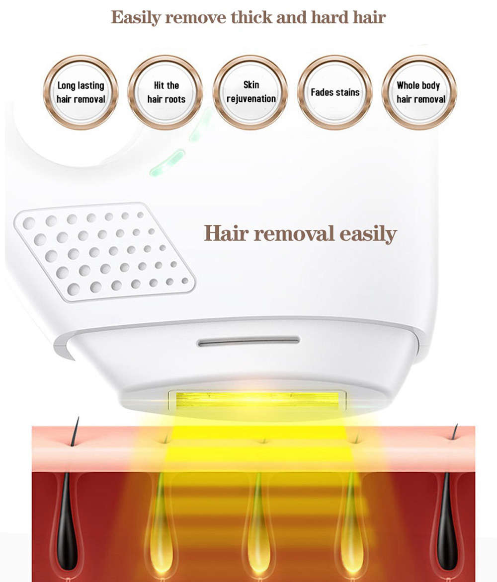 600000 Flash Home Permanent Painless Laser IPL Epilator