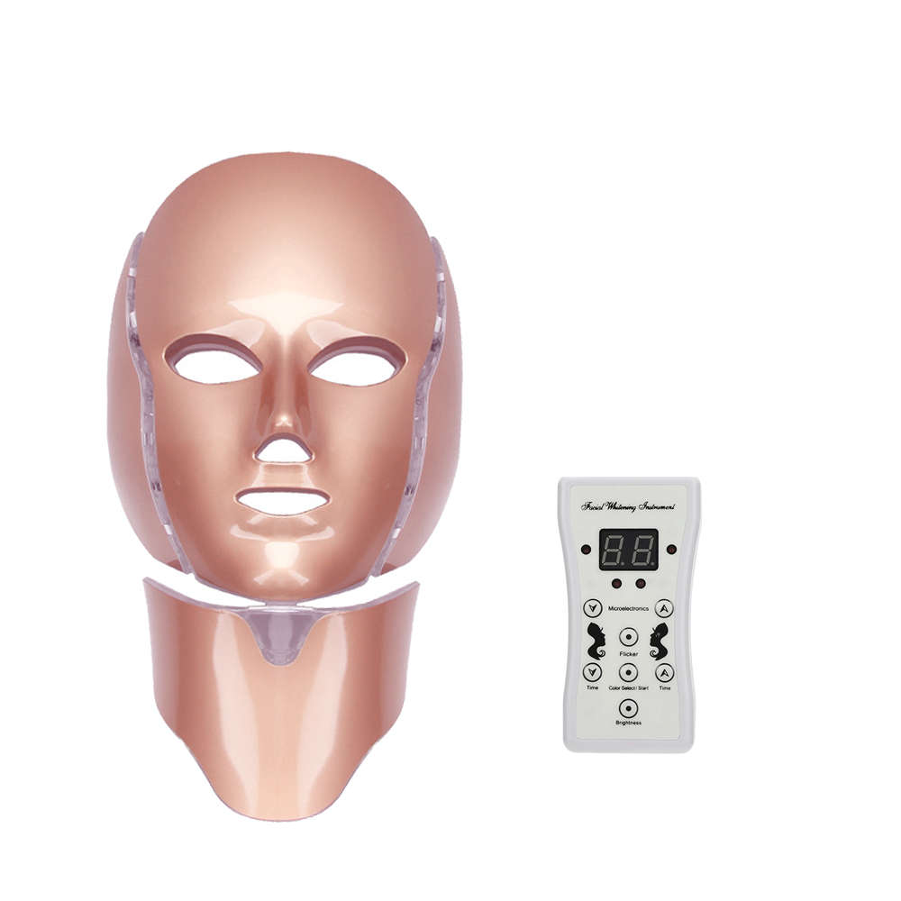 7 Color LED Electric Therapy Face Neck Mask For Healthy Skin Rejuvenation