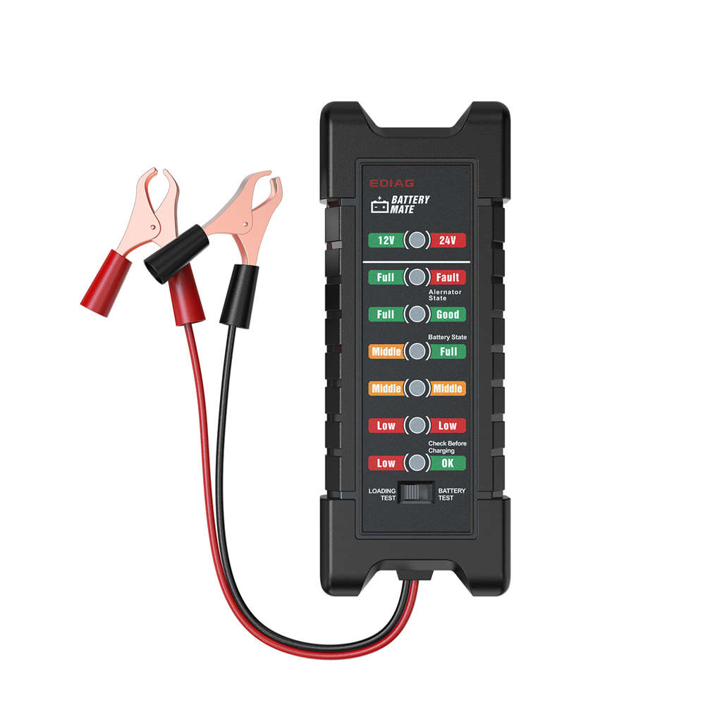Mini 12V 24V Car Battery Tester Digital Test Tool
