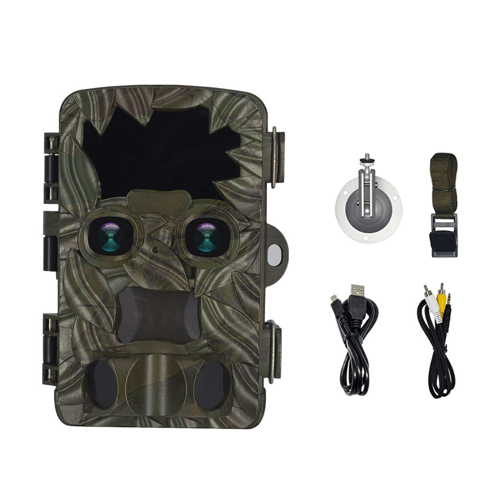 Dual-Lens Wide Angle 4K 20MP Night Vision Wildlife Camera Hunting Camera
