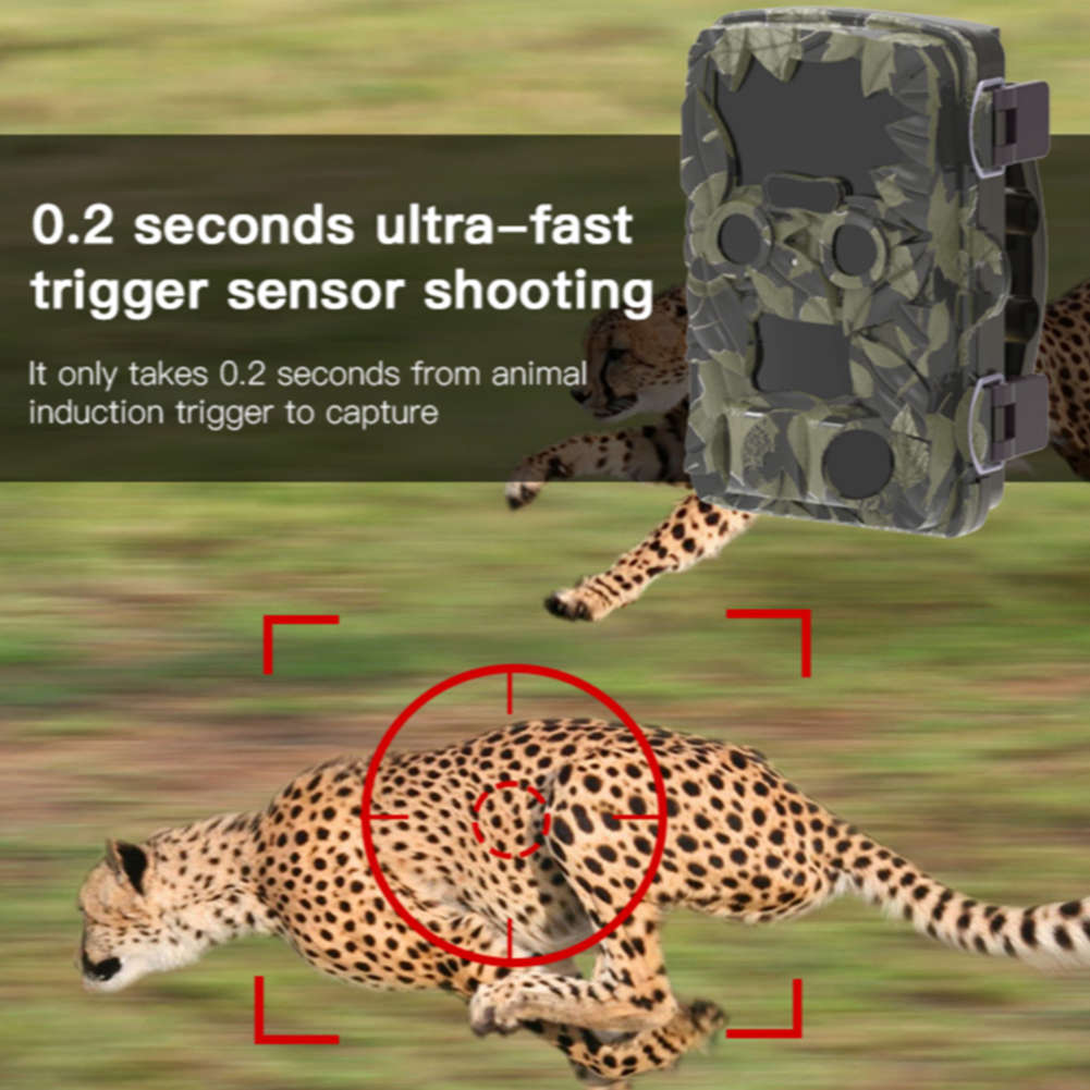 Dual-Lens Wide Angle 4K 20MP Night Vision Wildlife Camera Hunting Camera