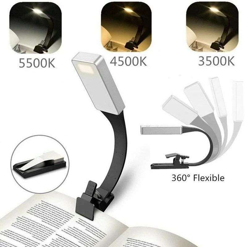 Adjustable Brightness & Rechargeable E-book LED Light Book Reading Lamp
