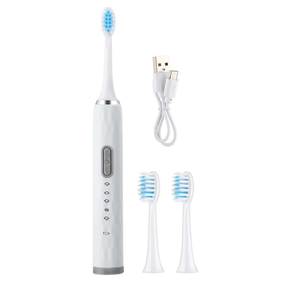 5 Modes Sonic Vibration Electric Toothbrush with 2 Brush Head