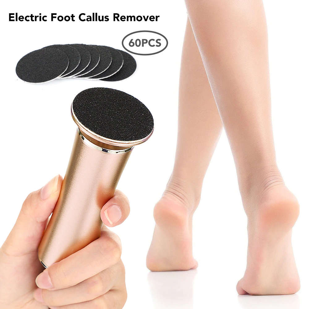 Electric Callus Remover Foot File Hard Dead skin Polisher-Silver