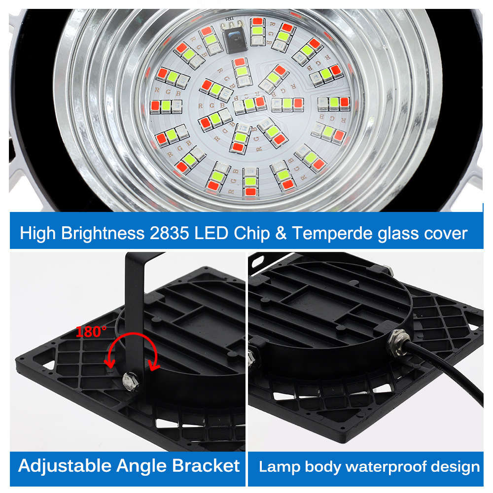 LED RGB Flood Light Outdoor Floodlight with Remote Control