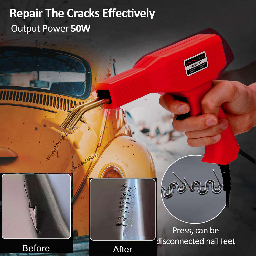 50W Hot Stapler Plastic Welding Machine Car Bumper Repair Kit