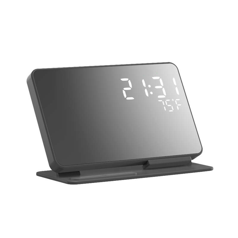 4 in 1 Alarm Clock Temperature Display Qi Wireless Fast Charging Station