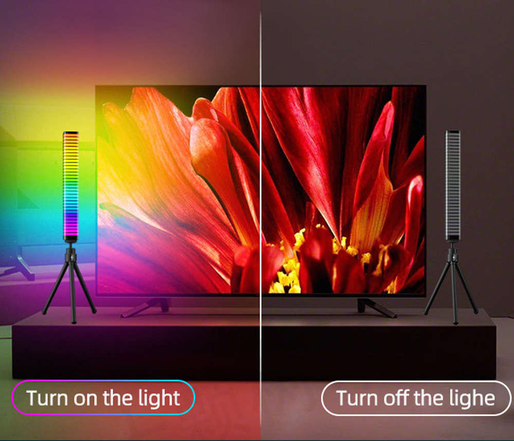 Rhythm Light Bar RGB Sound Control Music Pickup Lights Colorful Tube Lamp