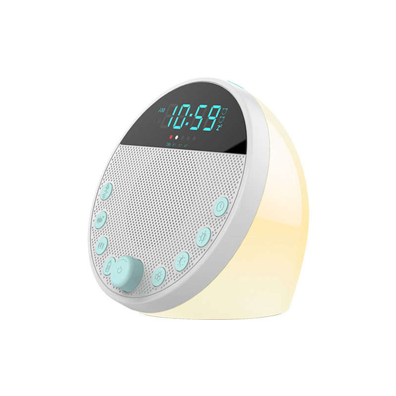 White Noise Sound Machine with Mood Light Natural Sounds & Alarm Clock
