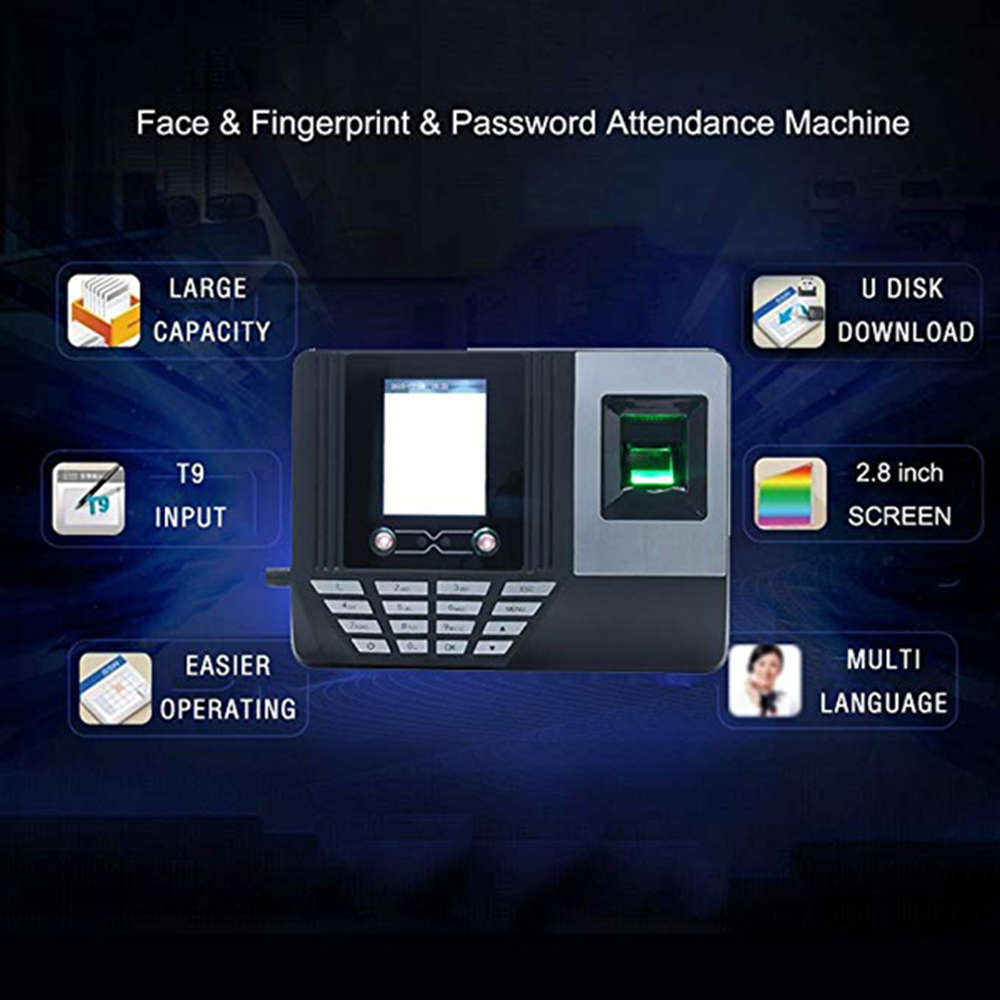 Fingerprint Face Recognition Attendance Machine