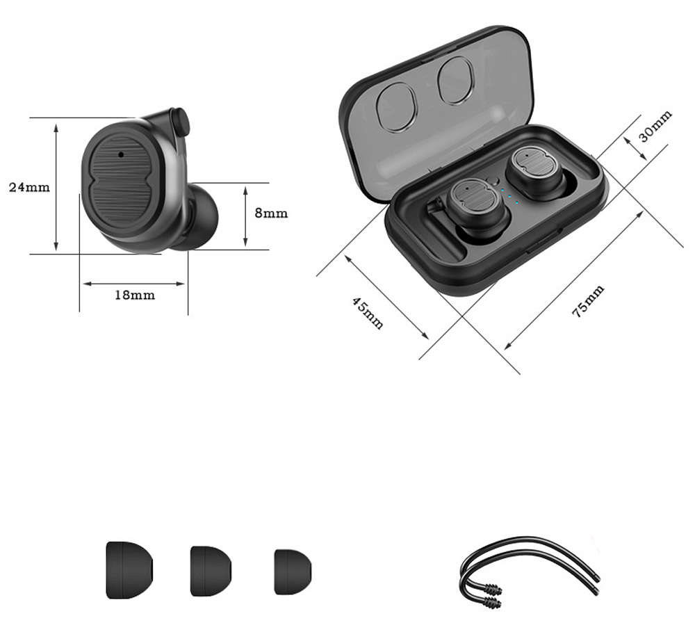 TWS Bluetooth 5.0 Touch Headset