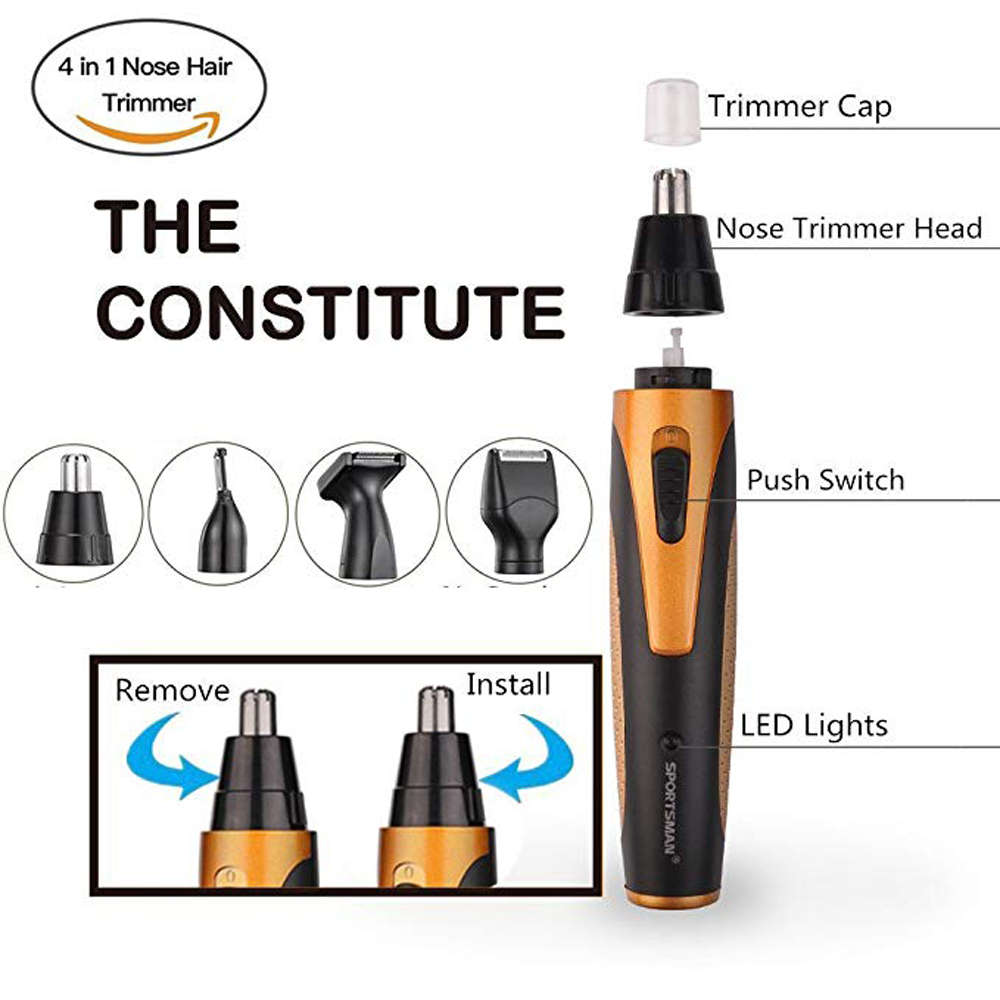 4 in 1 Nose Ear Hair Trimmers Set