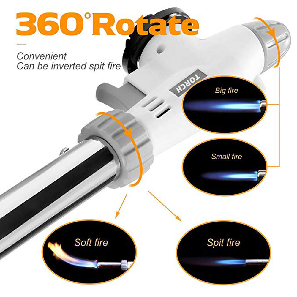 Professional Culinary Torch with Safety Lock & Adjustable Flame