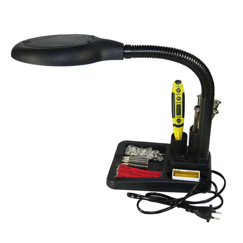 LED Desk Lighting Magnifier Lamp Light 5X 10X Magnifying